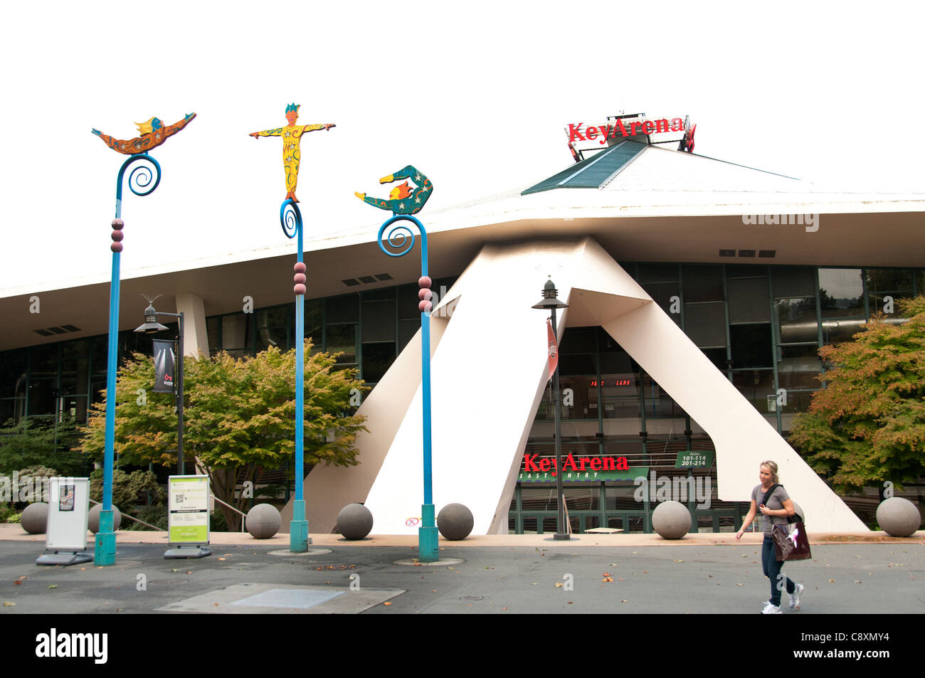 Key Arena Ville Ville de Seattle, Etat de Washington Banque D'Images
