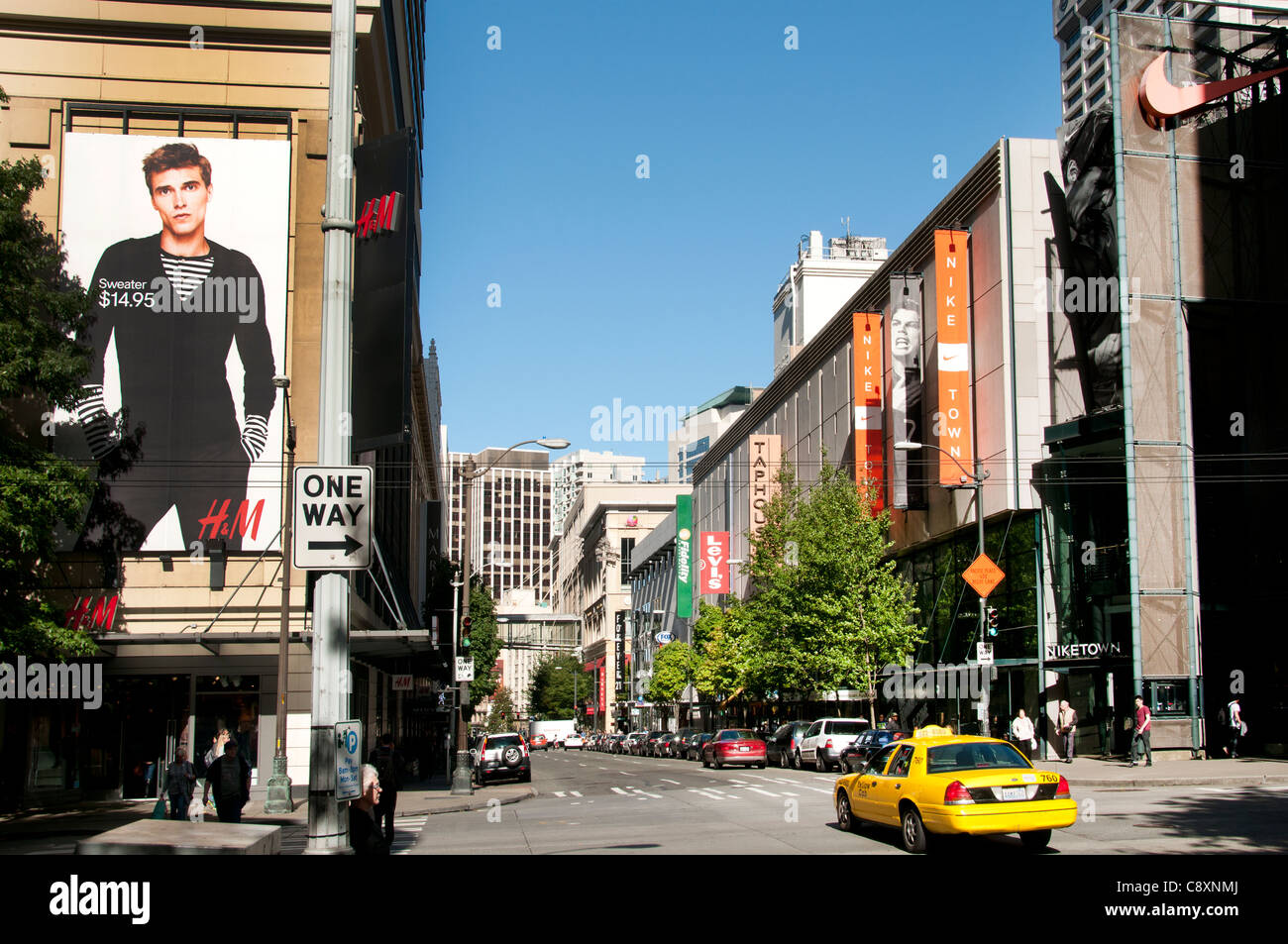 Seattle H & M Fashion l'État de Washington, États-Unis d'Amérique USA Banque D'Images