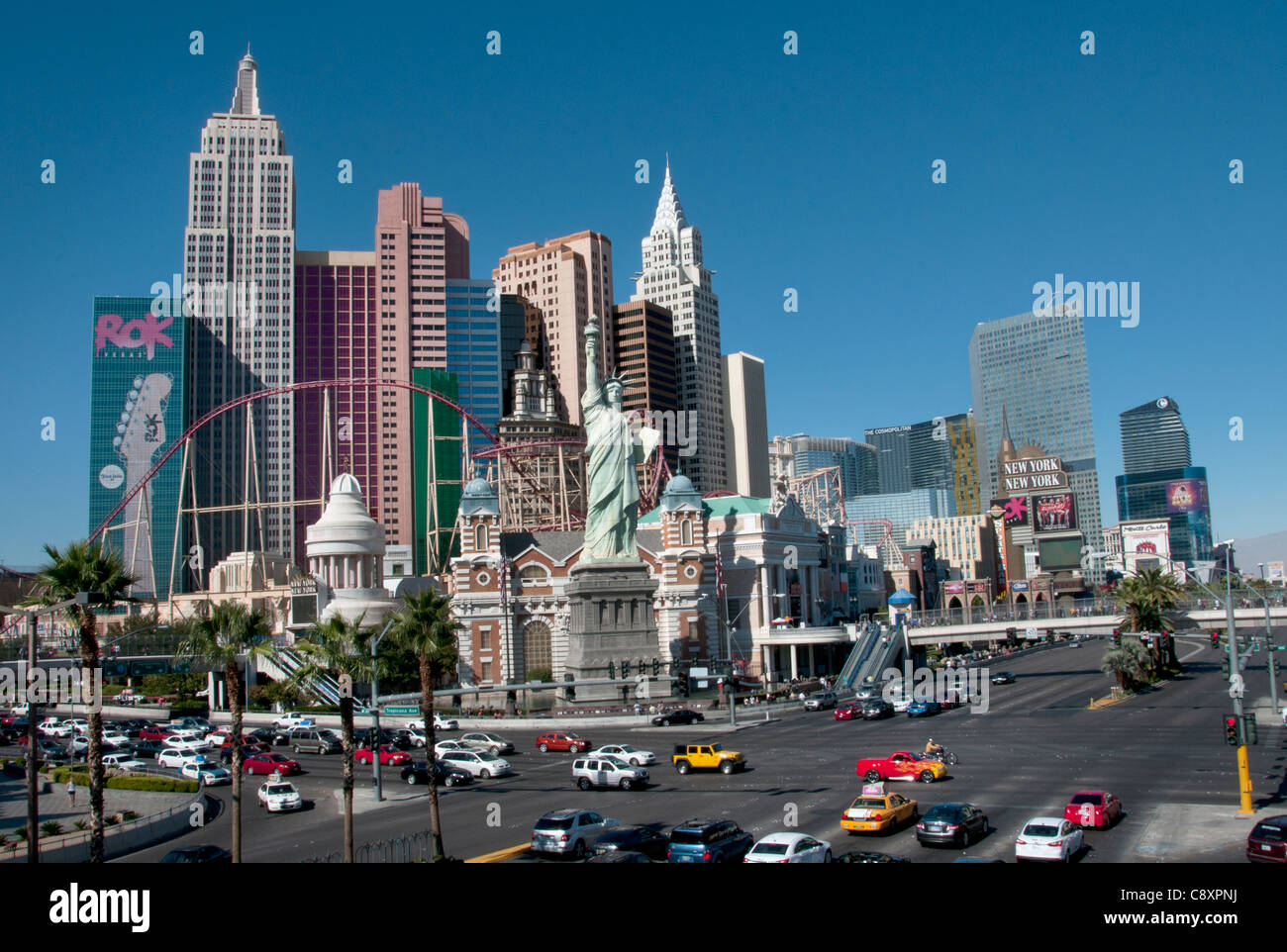 Casino New York Statue de la liberté de jeu de Las Vegas, capitale du monde États-Unis Nevada Banque D'Images