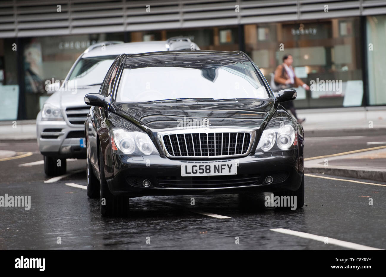 Maybach voiture milliardaire russe Boris Berezovksy Banque D'Images