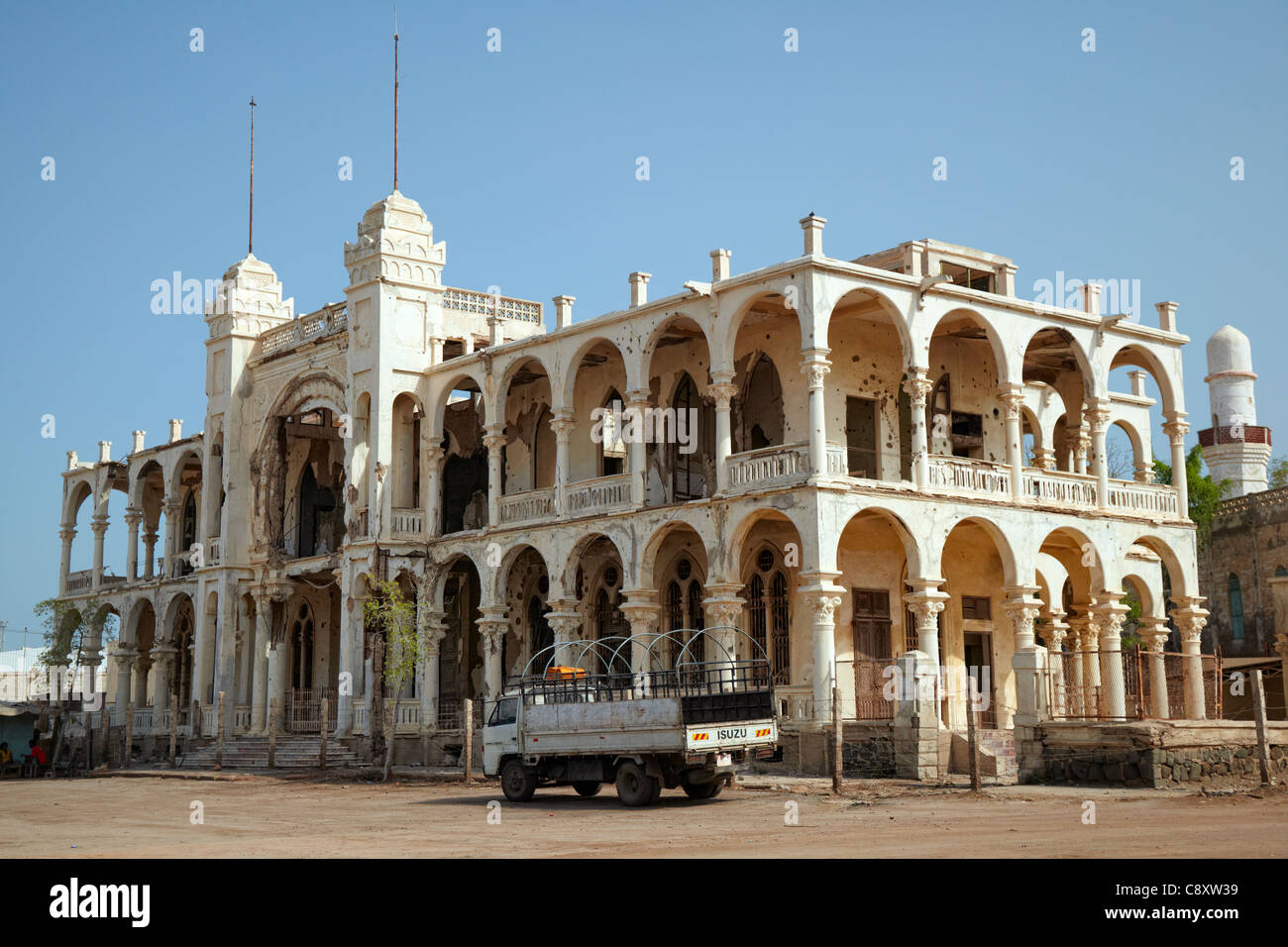 Banque italienne, Massawa, l'Erythrée, l'Afrique Banque D'Images