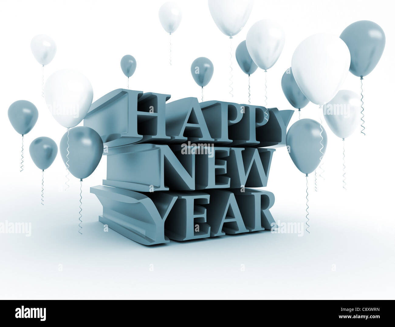 New Years celebration illustration - Bonne année Banque D'Images