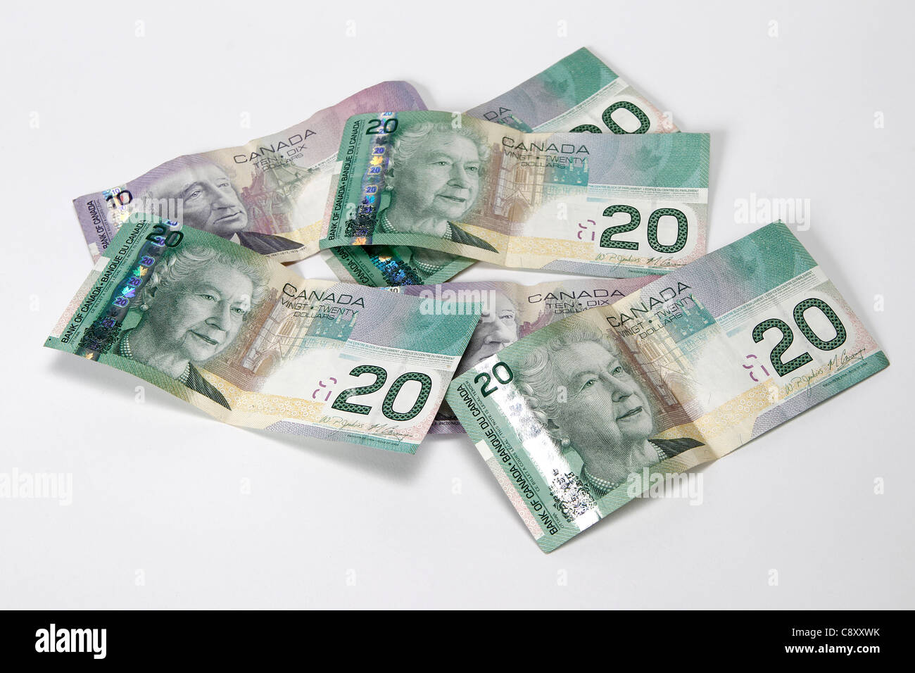 Argent canadien Banque D'Images