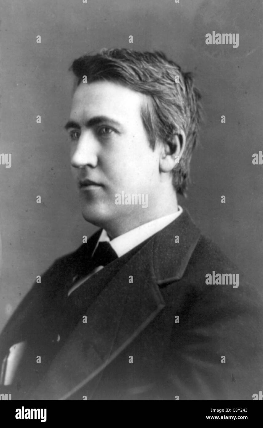 Thomas Edison, l'inventeur américain Thomas Edison Banque D'Images