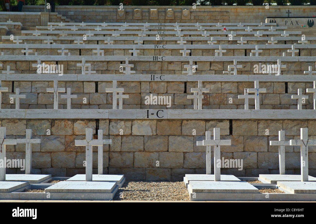 Le cimetière de guerre polonais à Monte Cassino Italie Banque D'Images