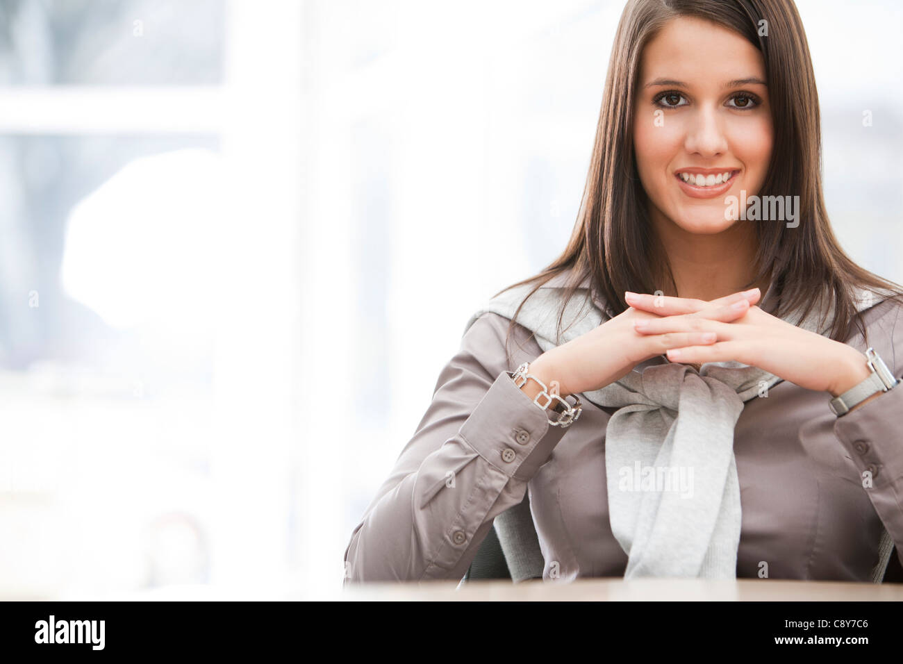 Portrait of young businesswoman Banque D'Images