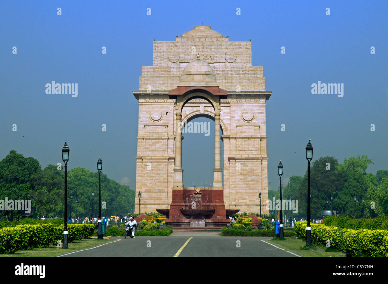 La porte de l'Inde New Delhi Inde memorial Banque D'Images