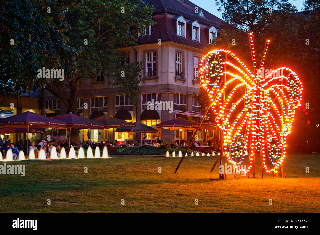 Karlsruhe, fête des lumières, zoo, Bade-Wurtemberg, Allemagne Banque D'Images