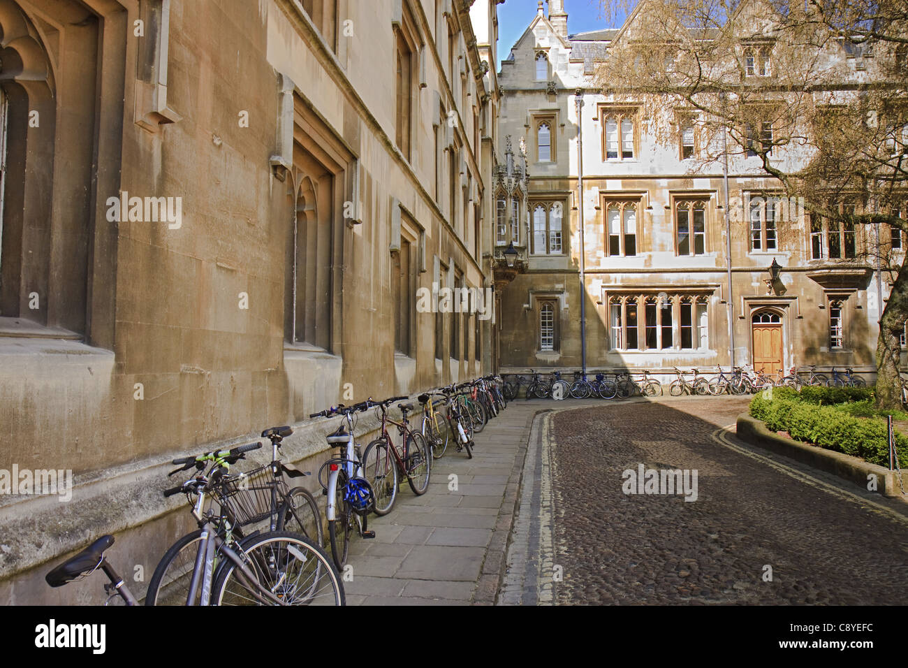 Vue d'Oxford Royaume-uni Pembroke College Banque D'Images