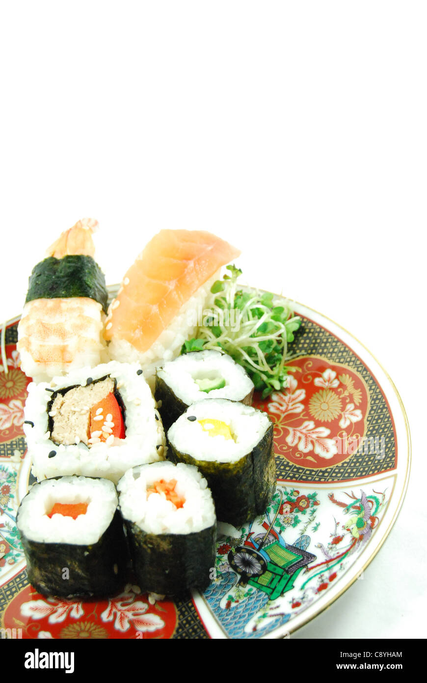 Plat de sushi Banque D'Images