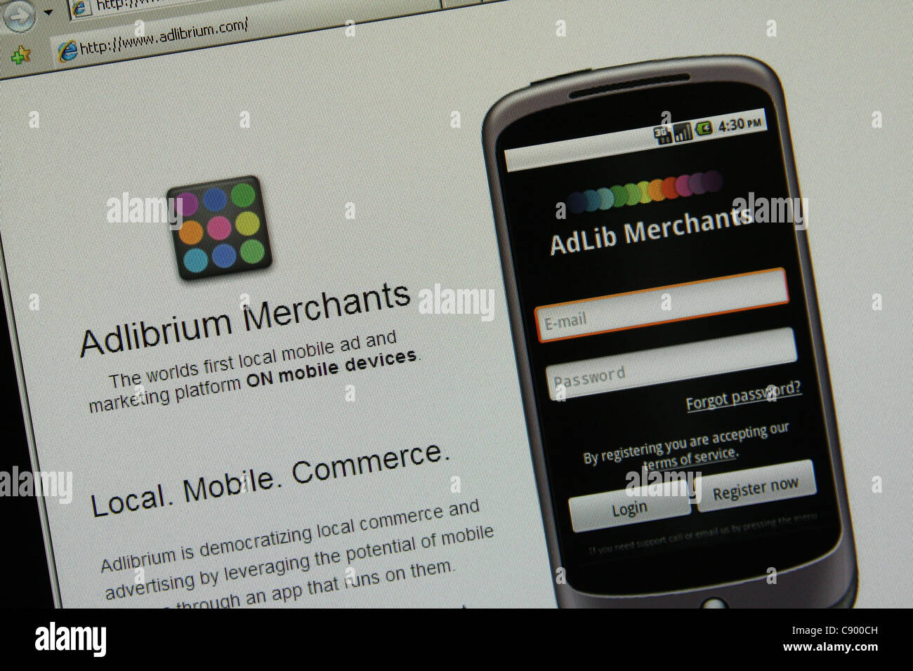 Adlibrium adlibrium.com Banque D'Images