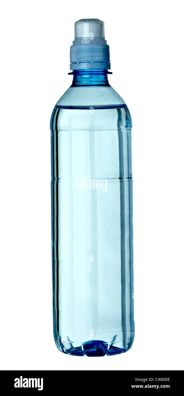 Close up d'une bouteille en plastique vide Banque D'Images