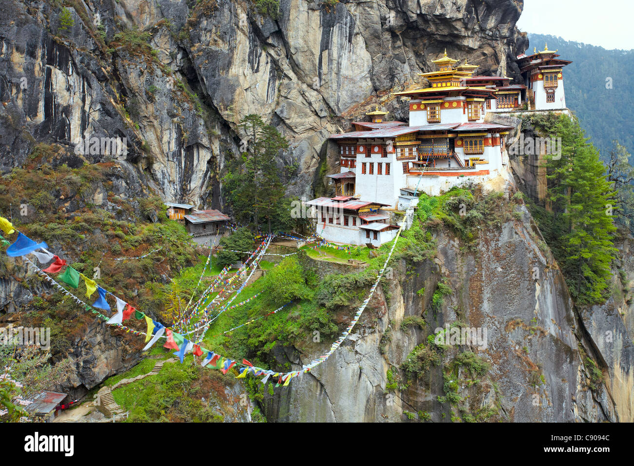 Taktshang (Tiger's Nest) Monastère, Bhoutan, Asie Banque D'Images