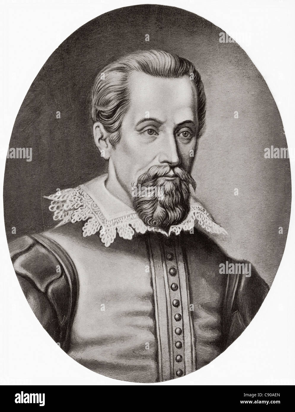 Johannes Kepler, 1571 – 1630. Mathématicien, astronome et astrologue allemand. De Bibby's Annual Published 1910. Banque D'Images