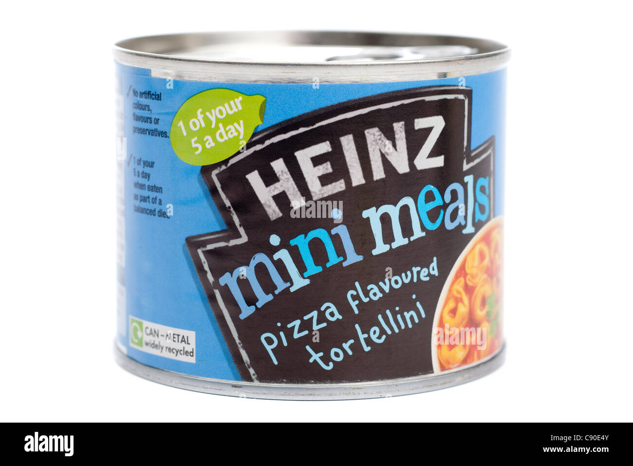 Petite boîte de Heinz mini pizza repas tortellini aromatisé Banque D'Images