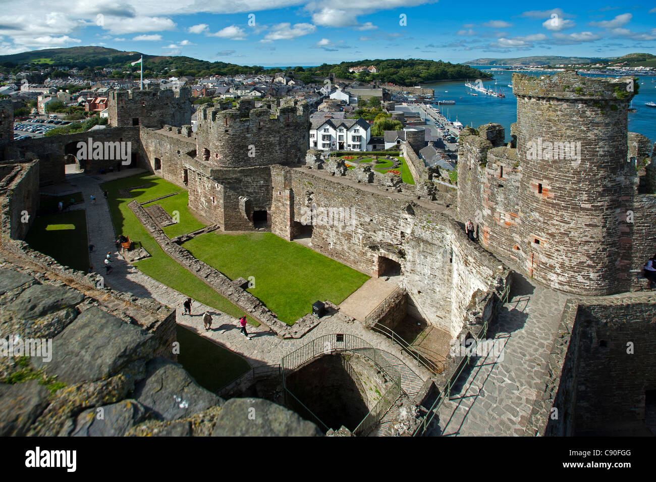 Château de Conwy à Conwy, Pays de Galles, Royaume-Uni Banque D'Images