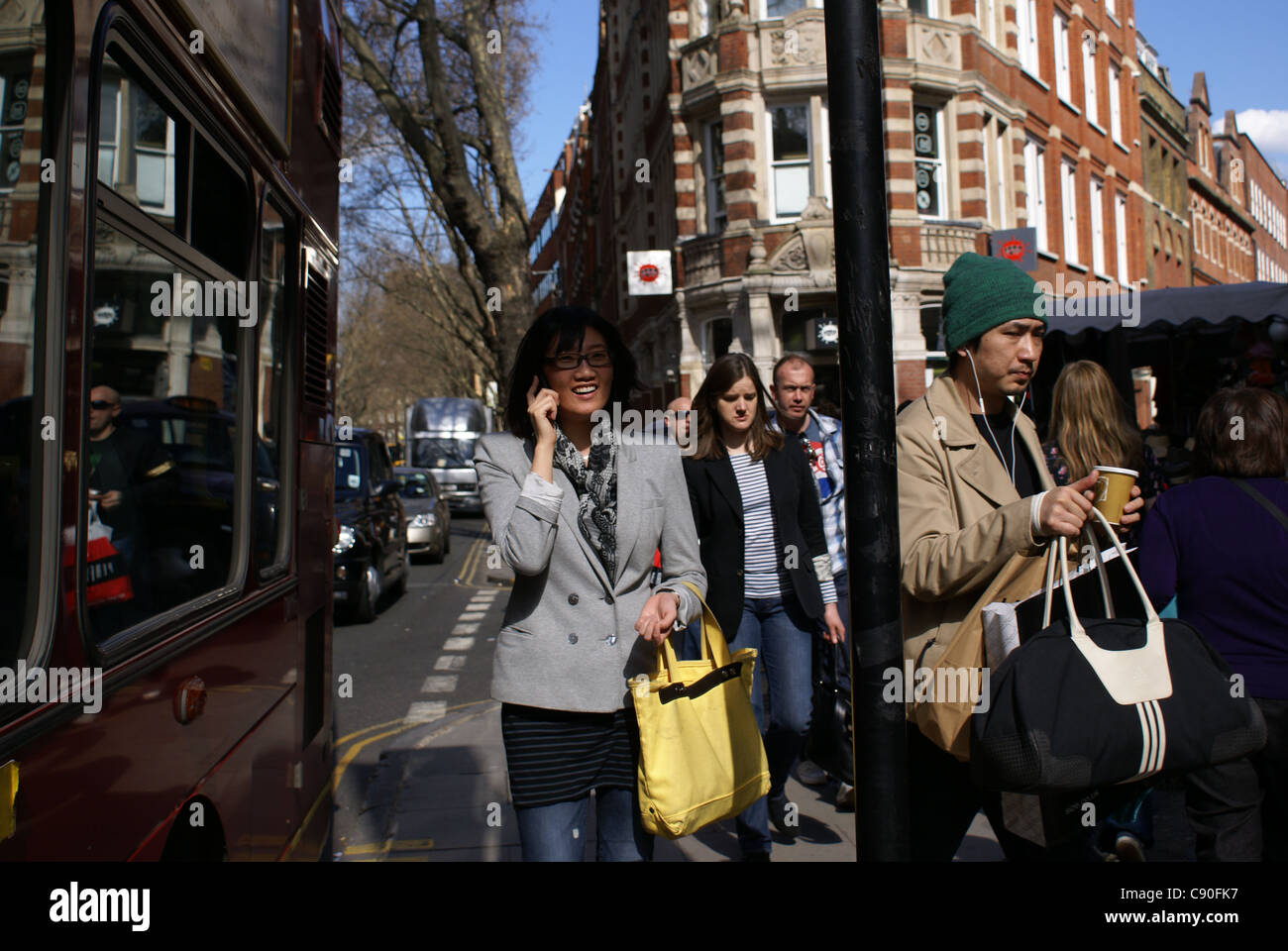 Les banlieusards de Londres Banque D'Images