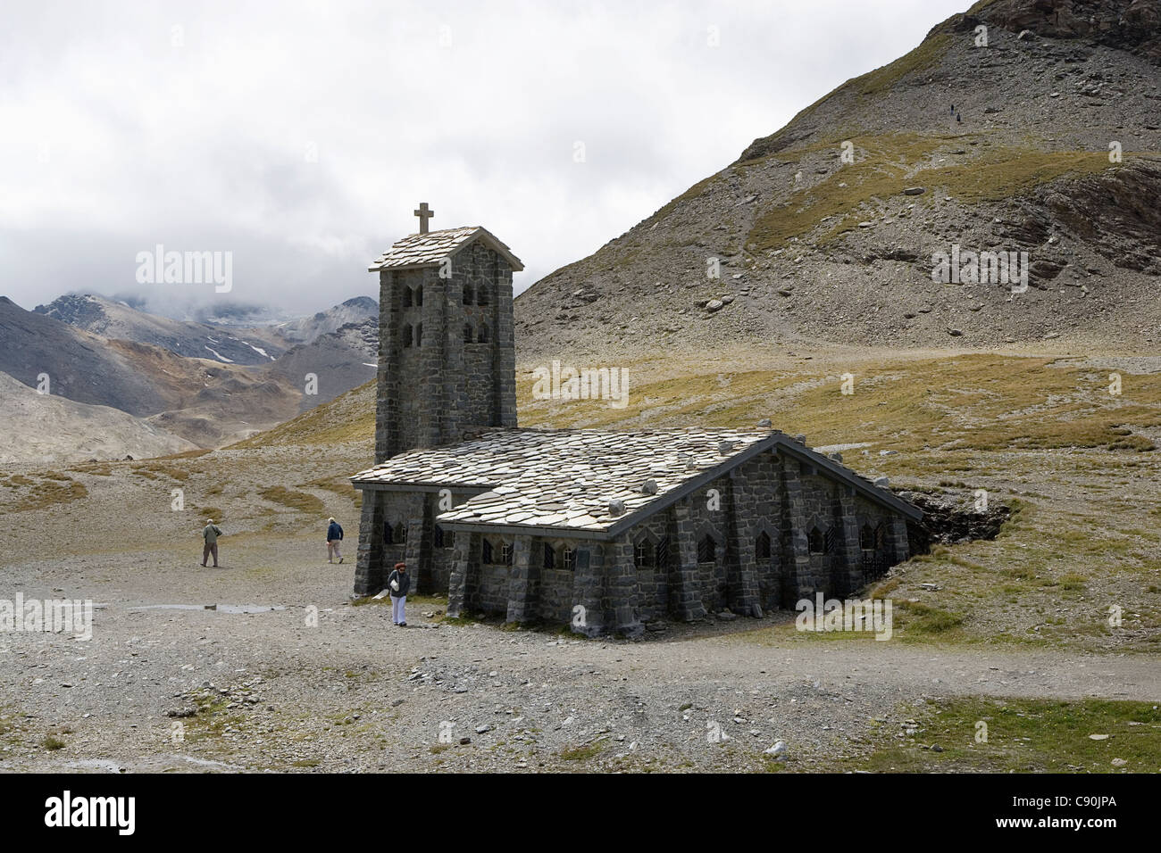 France, Savoie, le Col de l'Iseran, sommet chapelle Banque D'Images