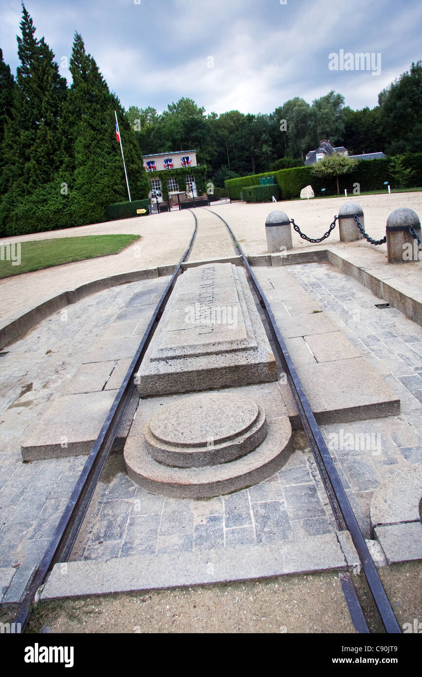 Clairière de l'Armistice dans la forêt de Compiègne France Banque D'Images