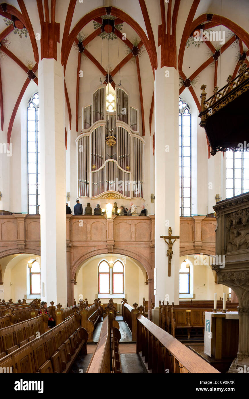 Église Saint-thomas, Leipzig, Saxe, Allemagne, Europe Banque D'Images