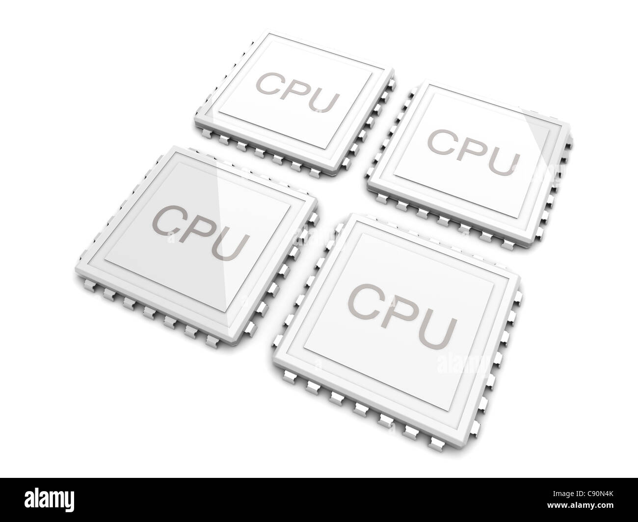 Deux core CPU. Banque D'Images