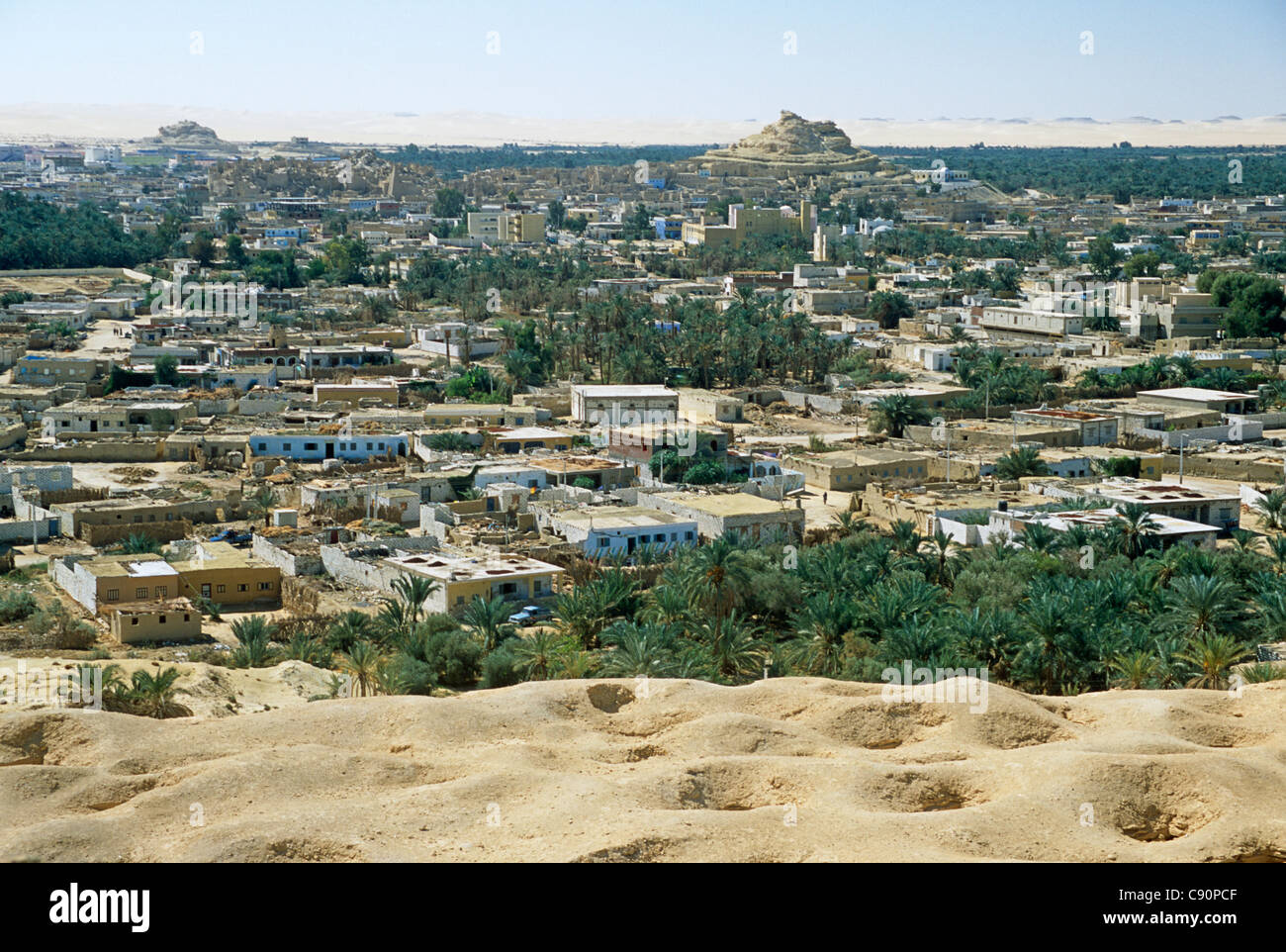 Le Mont des morts est un site tombe dans les roches du Djebel ou Gebel Al-Mawta. Les grottes calcaires ont été utilisés comme l'inhumation Banque D'Images