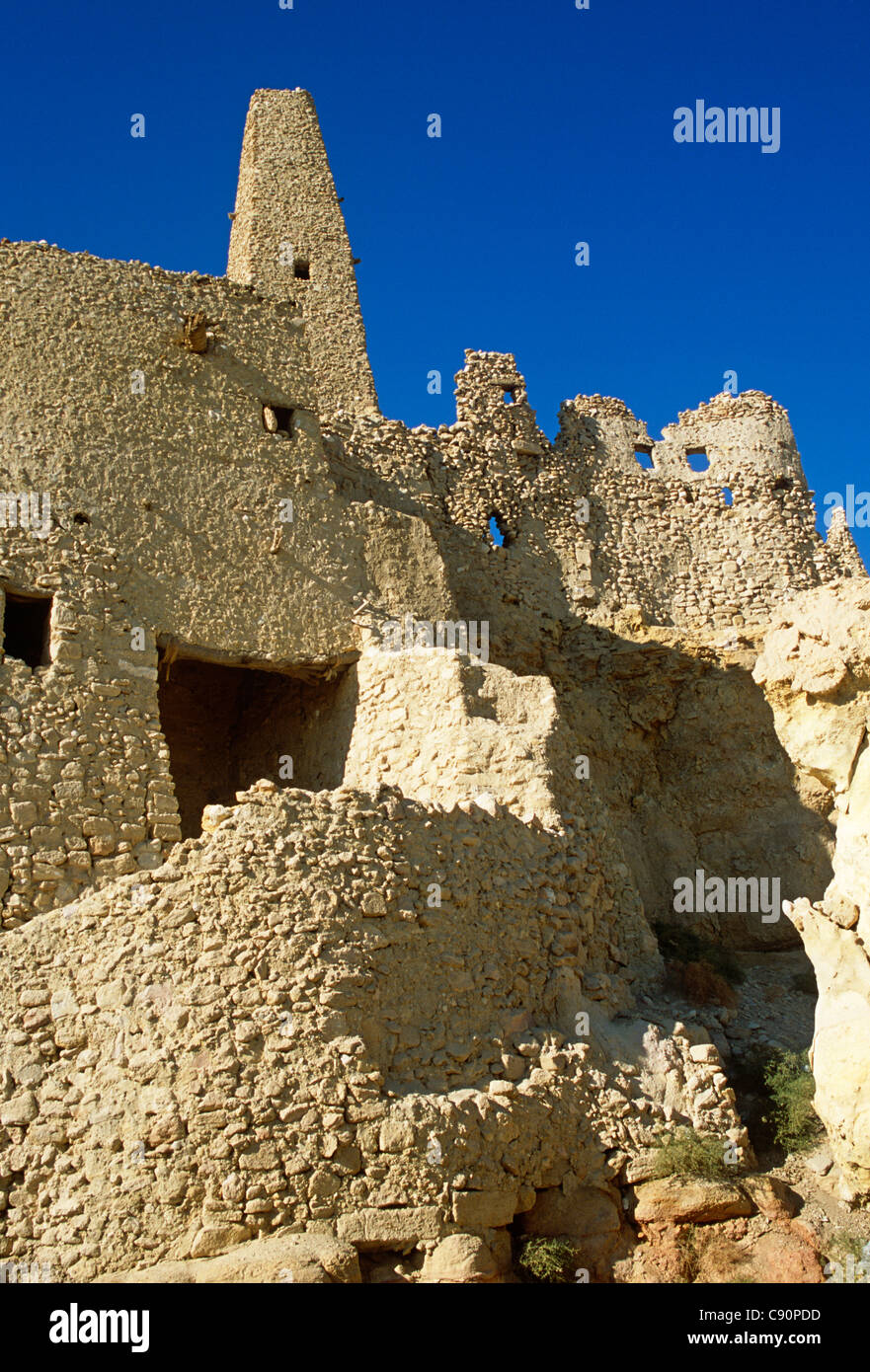 Le Temple de l'Oracle d'Amon est un temple pharaonique égyptienne traditionnelle qui a ensuite été repris par les Grecs au cours de la Banque D'Images