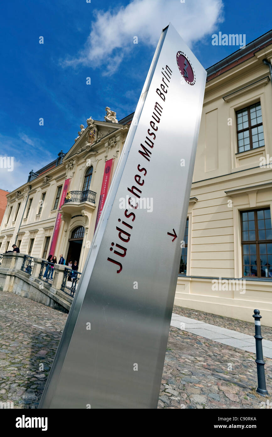 Entrée du musée juif, Berlin, Allemagne Banque D'Images