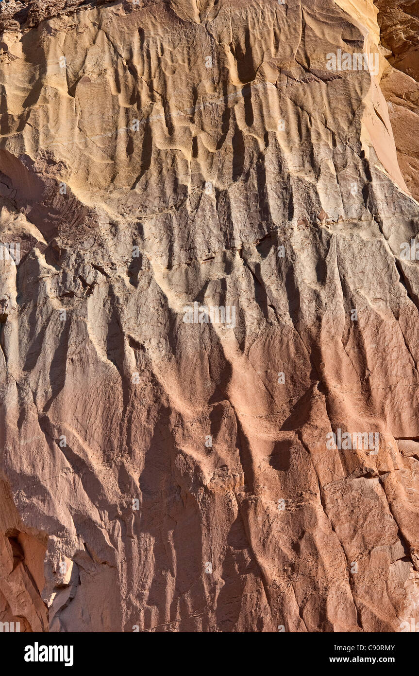 Rock face at Echo Amphitheatre rocher naturel alcôve dans une falaise à