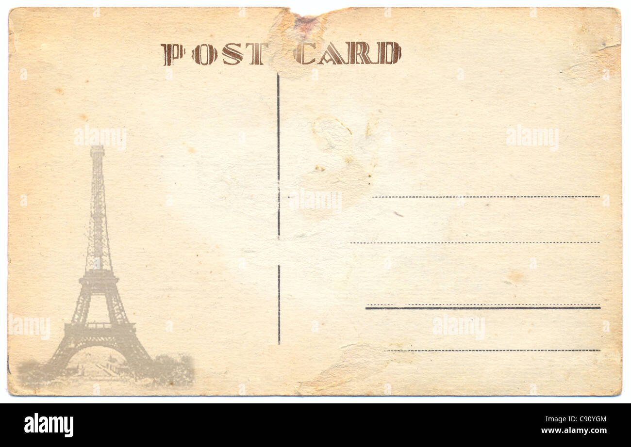 carte postale ancienne Banque D'Images