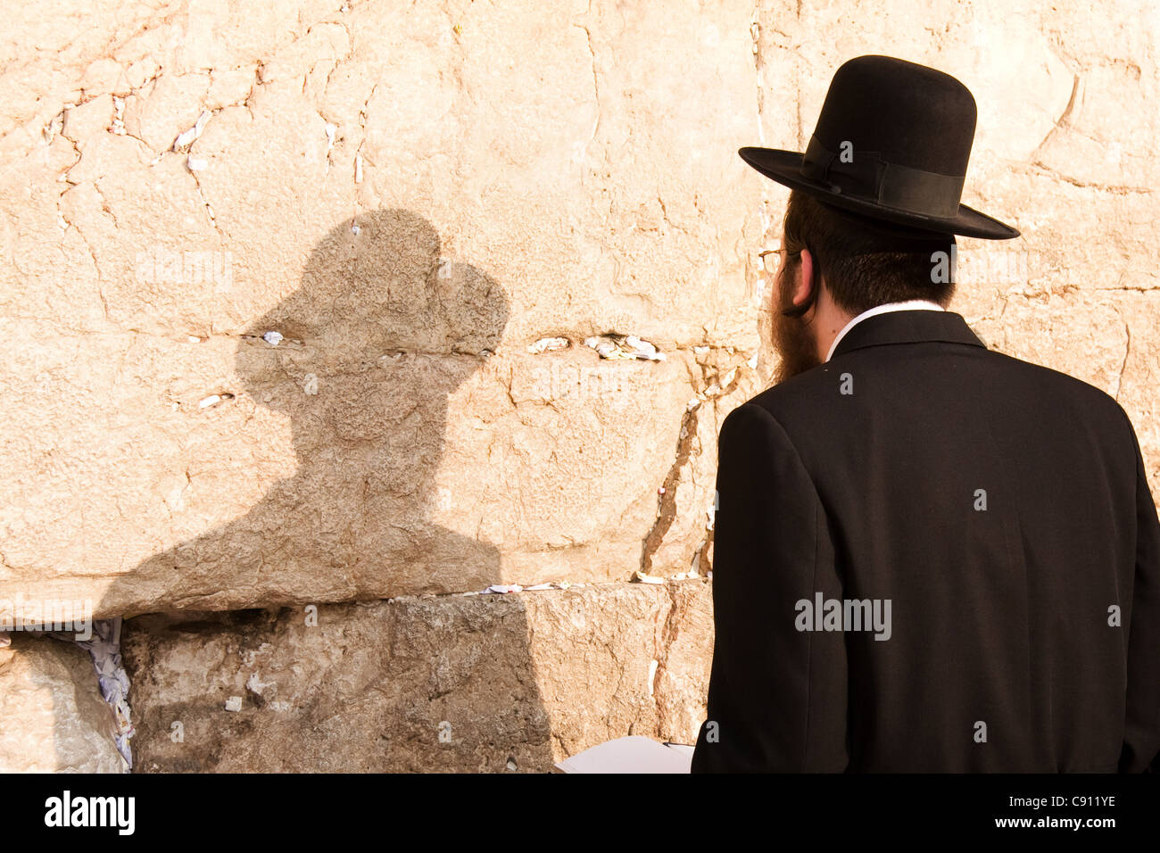 Mur Occidental à Jérusalem en Israël Banque D'Images