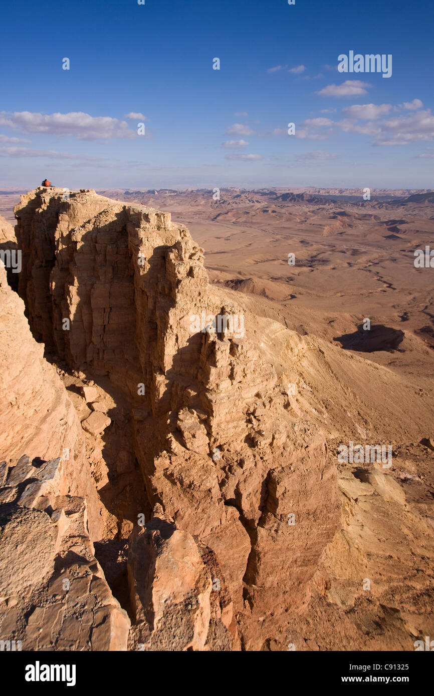 Mitzpe Ramon Crater, Israël Banque D'Images