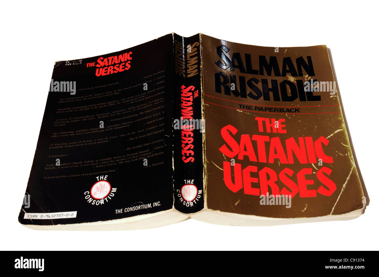 Les Versets sataniques de Salman Rushdie Banque D'Images