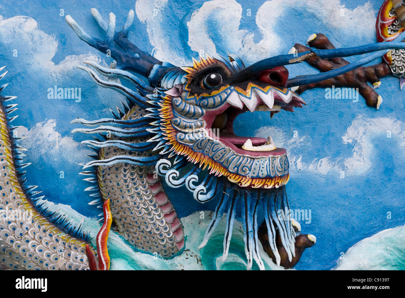 Les panneaux de mur [Hua Song] Musée : monstres dragon mythique Banque D'Images