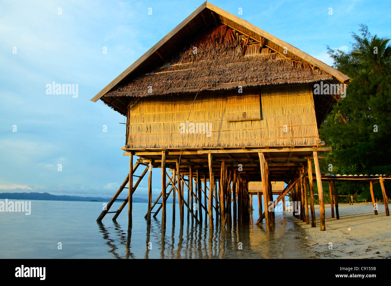 Raja Ampat îles de Papouasie occidentale dans l'océan Pacifique, l'Indonésie. Banque D'Images