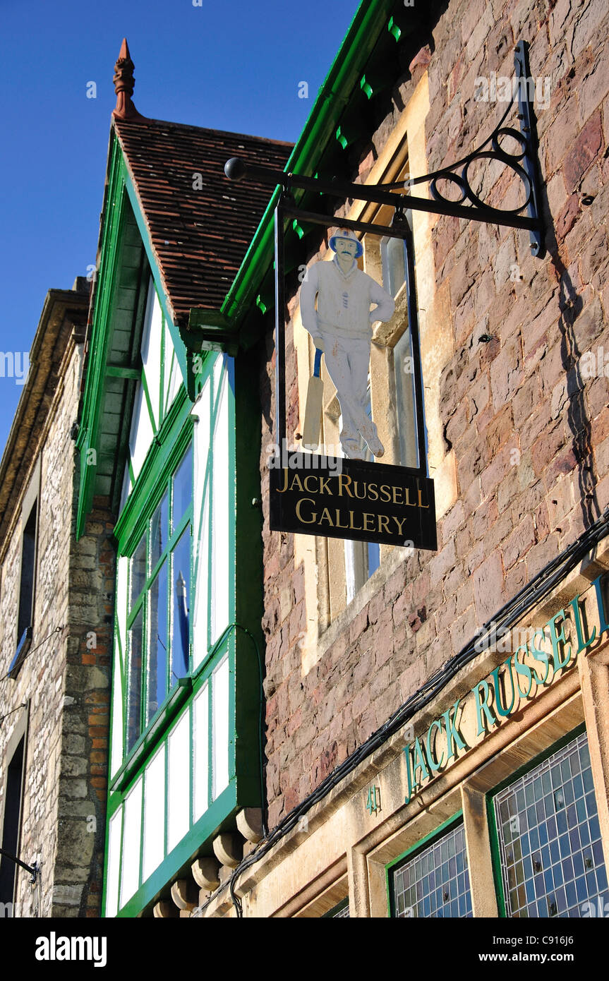 Galerie Jack Russell, High Street, Chipping Sodbury, Gloucestershire, Angleterre, Royaume-Uni Banque D'Images