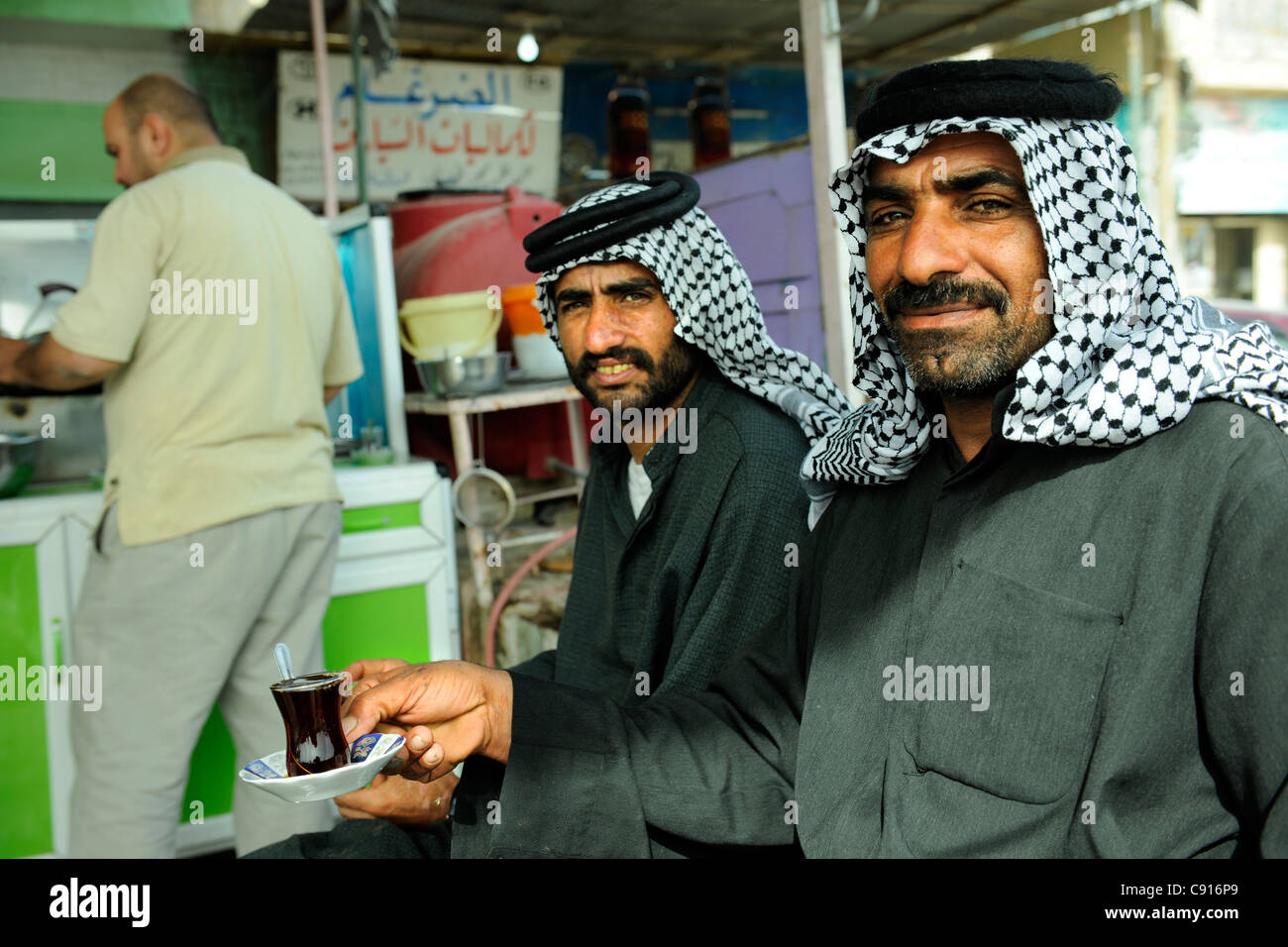 L'Iraq, de thé routière Banque D'Images