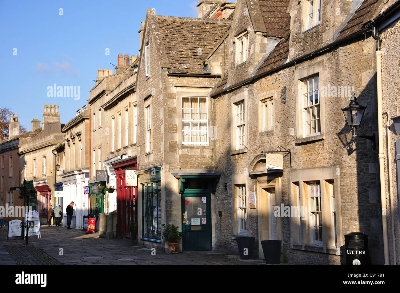 High Street, Corsham, Wiltshire, Angleterre, Royaume-Uni Banque D'Images