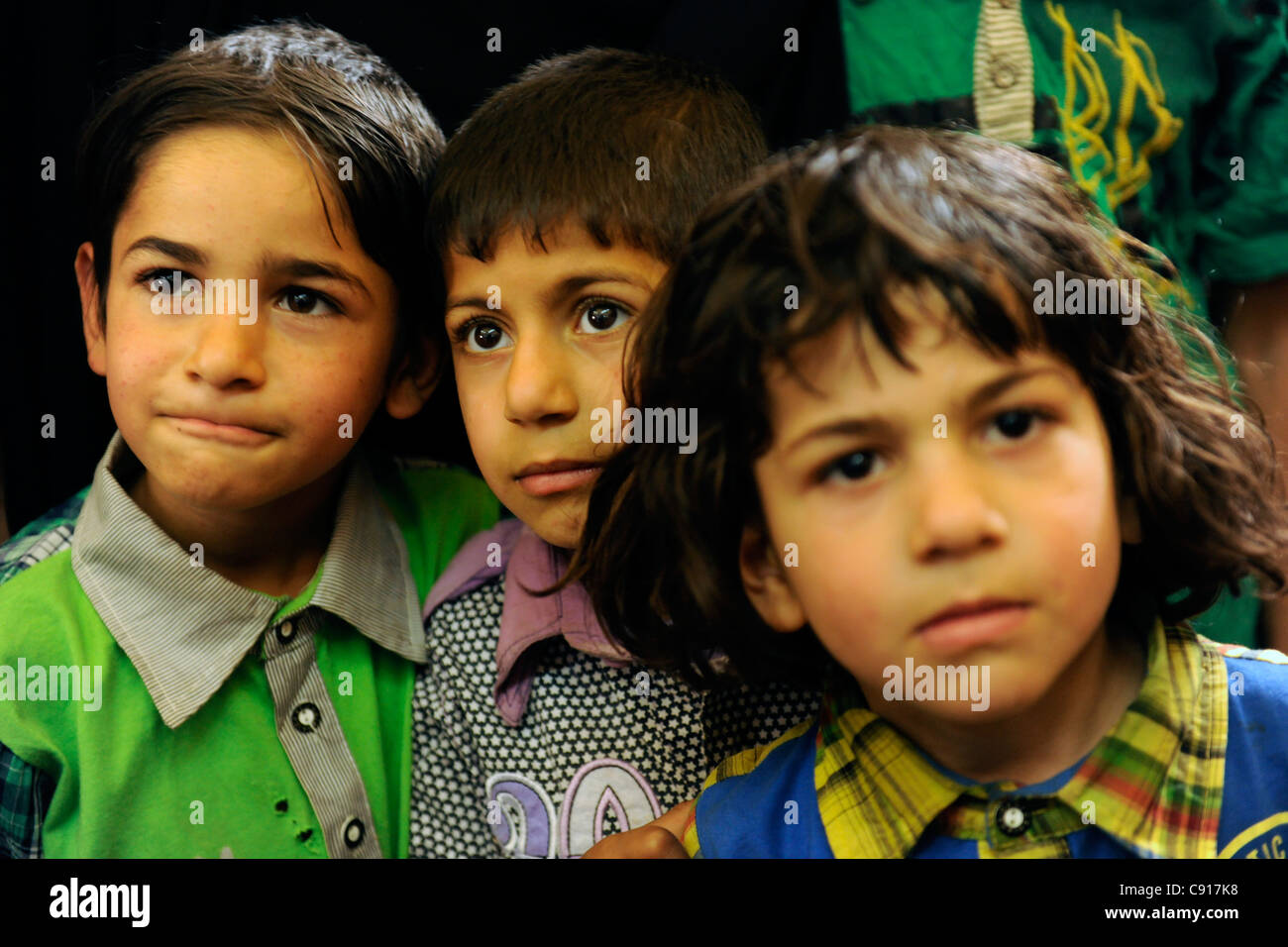 L'Iraq, Salman Pak, pour les enfants au sanctuaire pour Muhammad de coiffure. Banque D'Images