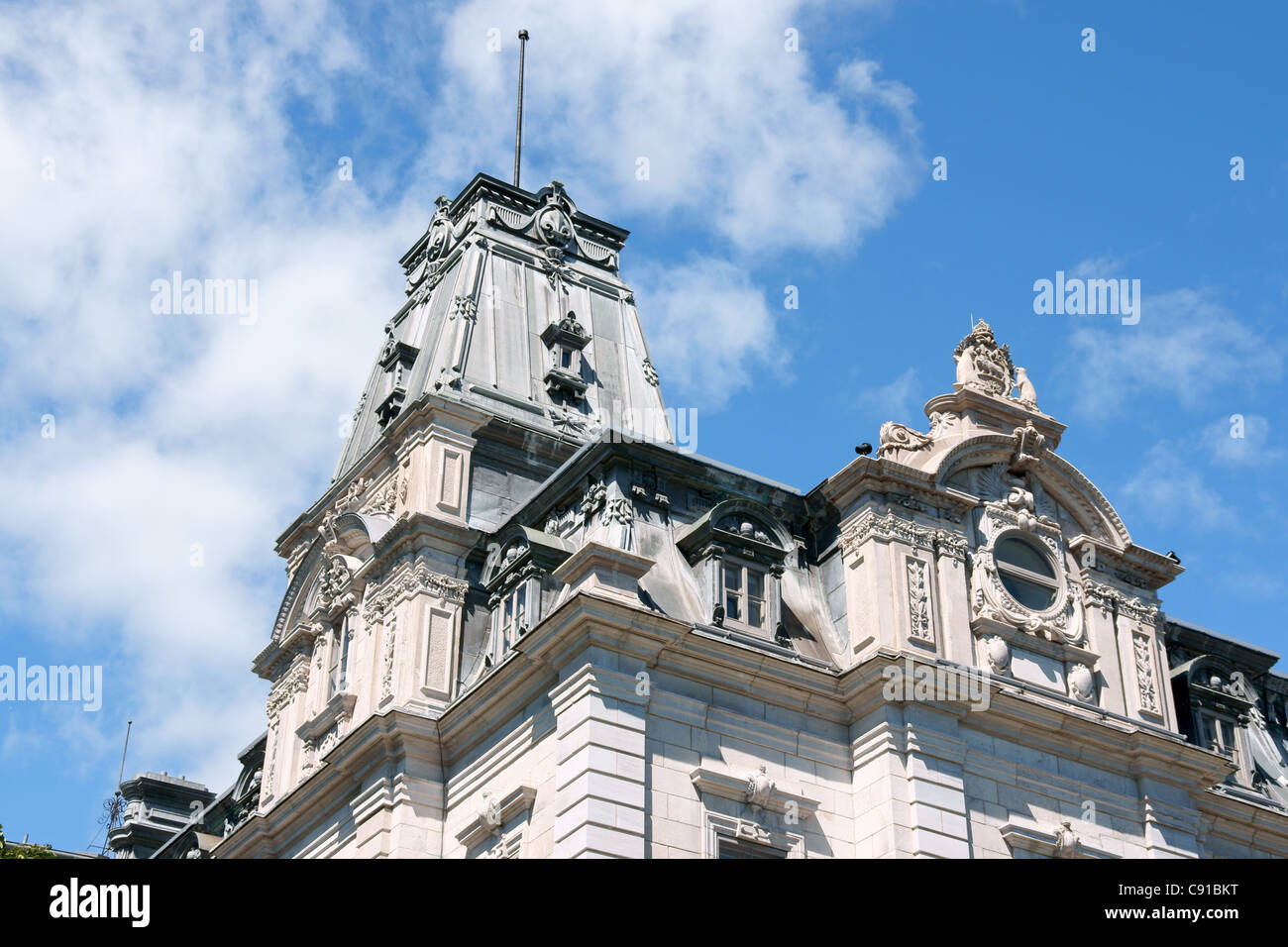 Détail de l'édifice du Parlement de Québec Banque D'Images