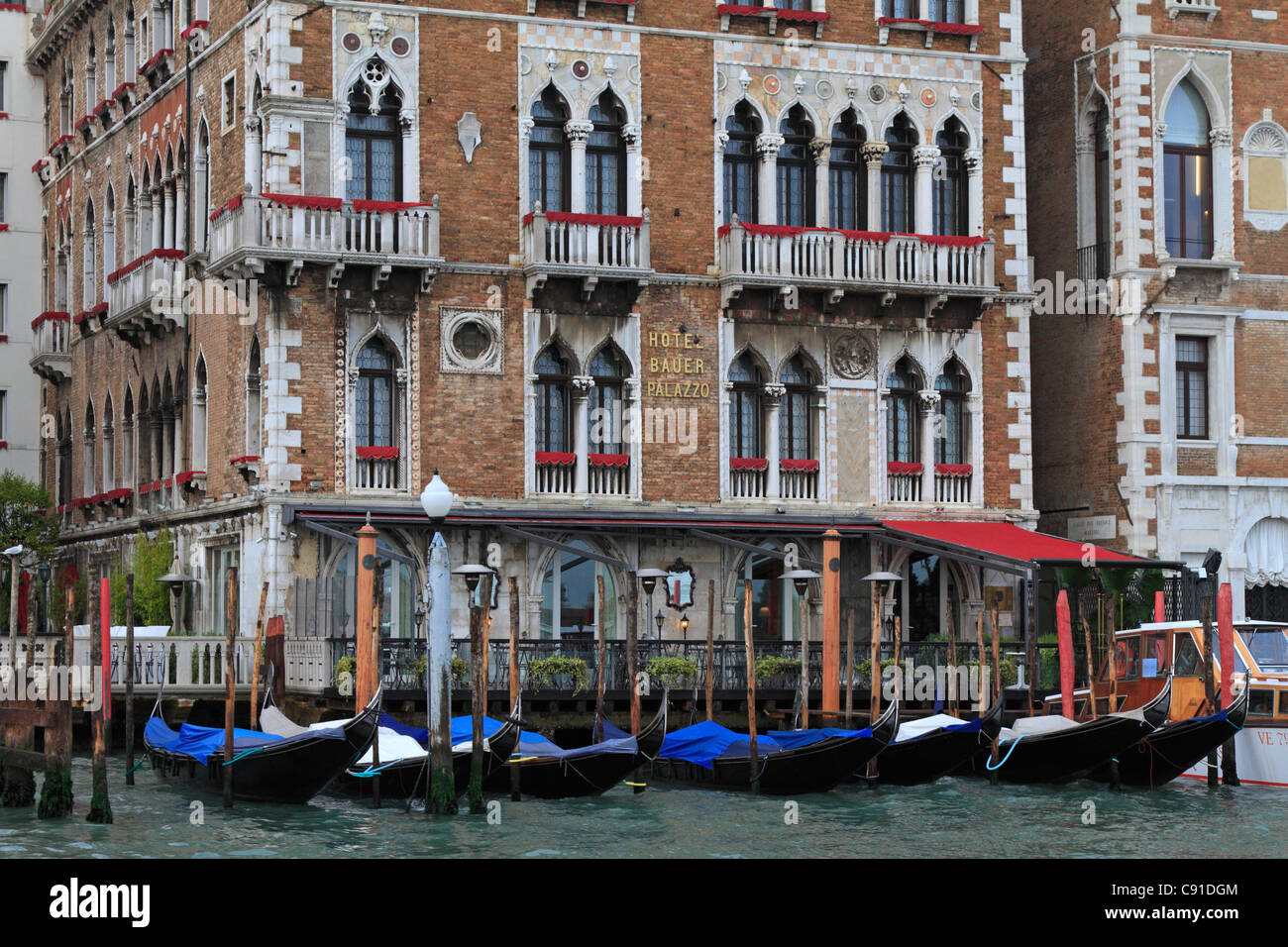 L'hôtel Bauer Palazzo sur le Grand Canal à Venise, Italie, Europe. Banque D'Images