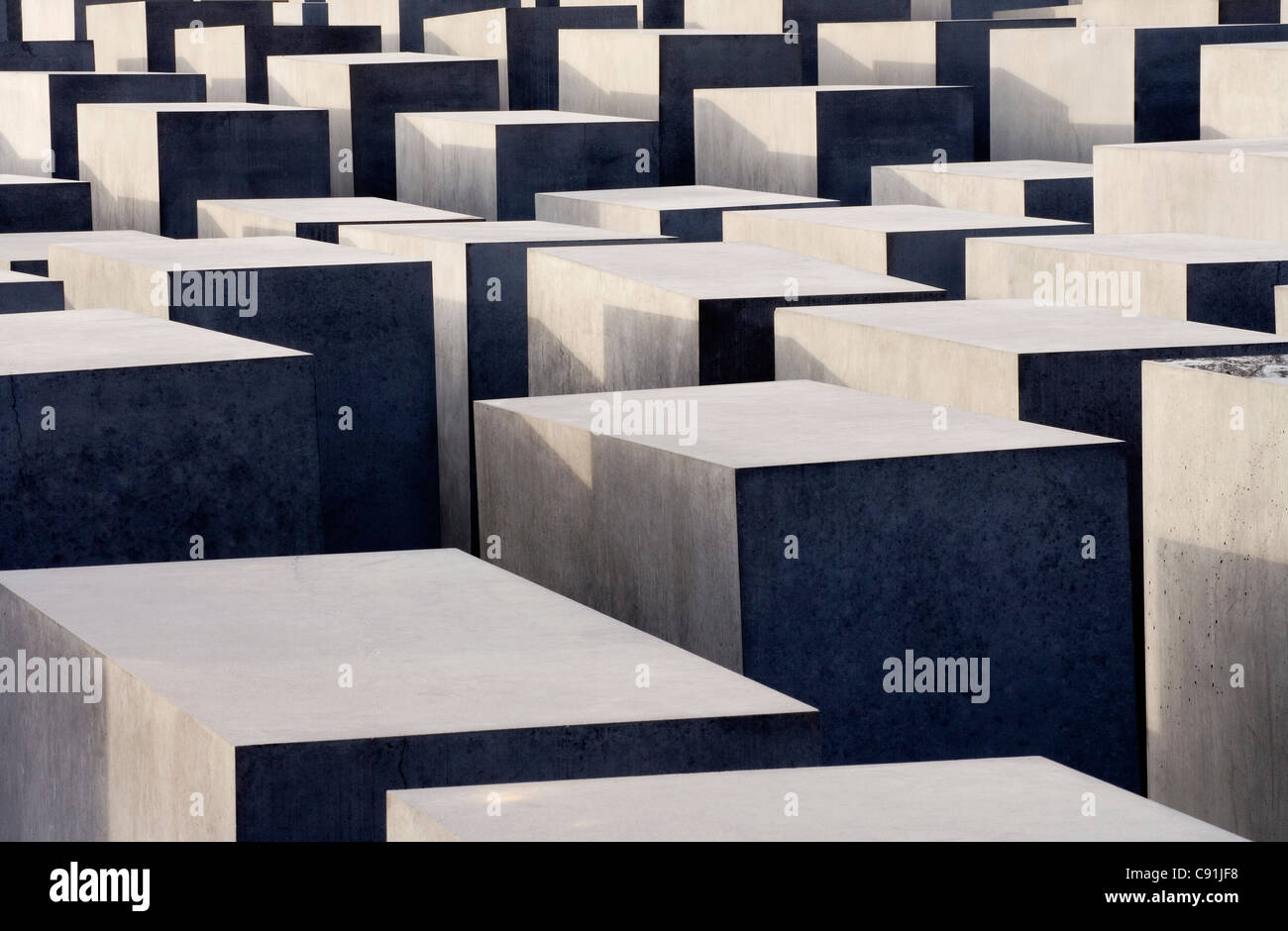 Holocaust Memorial, monument aux Juifs assassinés d'Europe, conçu par Peter Eisenman, Berlin, Germany, Europe Banque D'Images