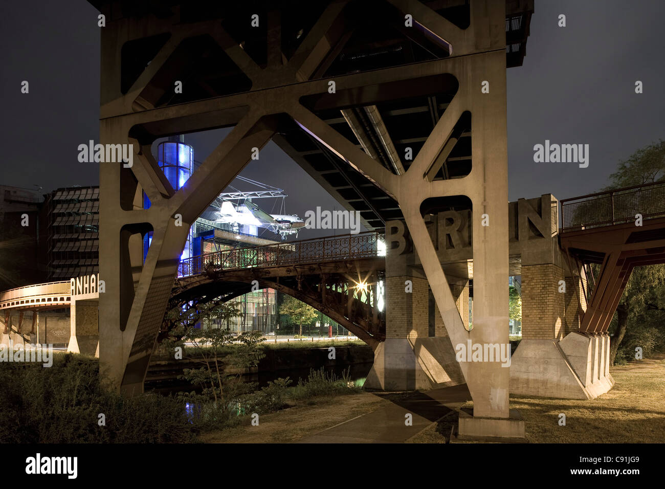 Musée allemand de la technologie, Deutsches Technikmuseum Berlin, DMTB, Landwehrkanal, Berlin, Germany, Europe Banque D'Images