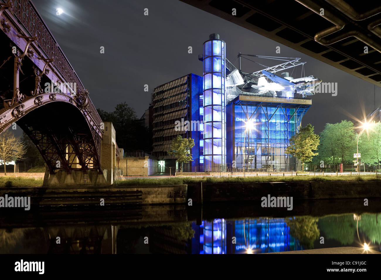 Musée allemand de la technologie, Deutsches Technikmuseum Berlin, DTMB, Landwehrkanal, Berlin, Germany, Europe Banque D'Images