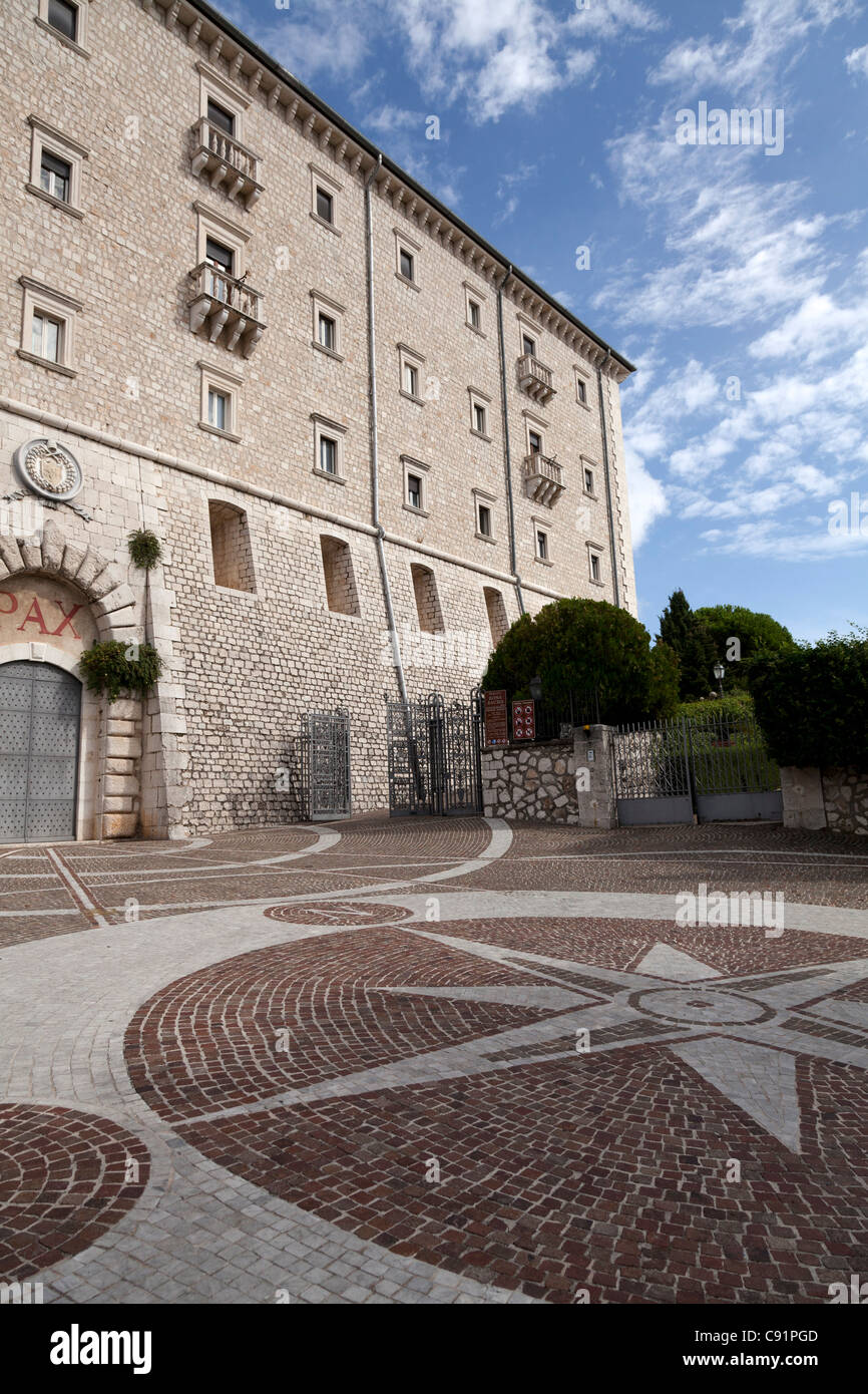L'Abbaye de Monte Cassino Banque D'Images