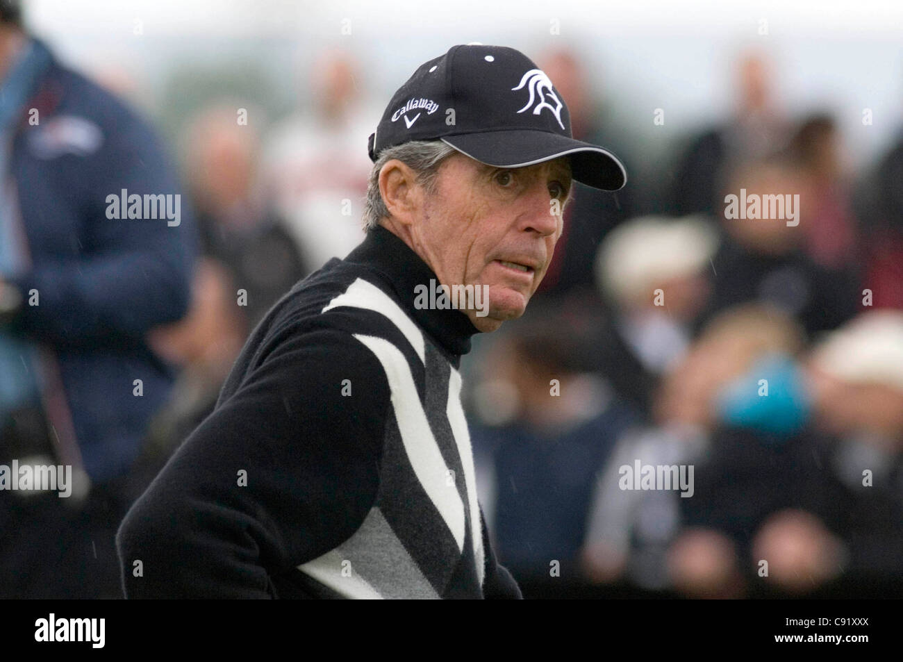 Gary Player d'Afrique du Sud de prendre part à l'événement Contact Golf PowerPlay inaugurale sur le 2010 cours à la Celtic Manor. Banque D'Images