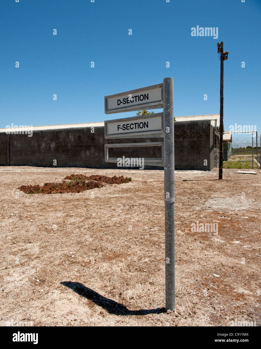 L'île de Robben Island au large de la côte de Cape Town Afrique du Sud était autrefois une prison où les prisonniers politiques et généraux ont été Banque D'Images