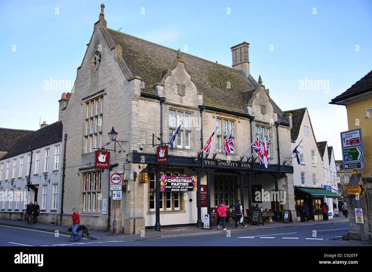 Snooty Fox Hotel, Market Place, Tetbury, District de Cotswold, Gloucestershire, Angleterre, Royaume-Uni Banque D'Images