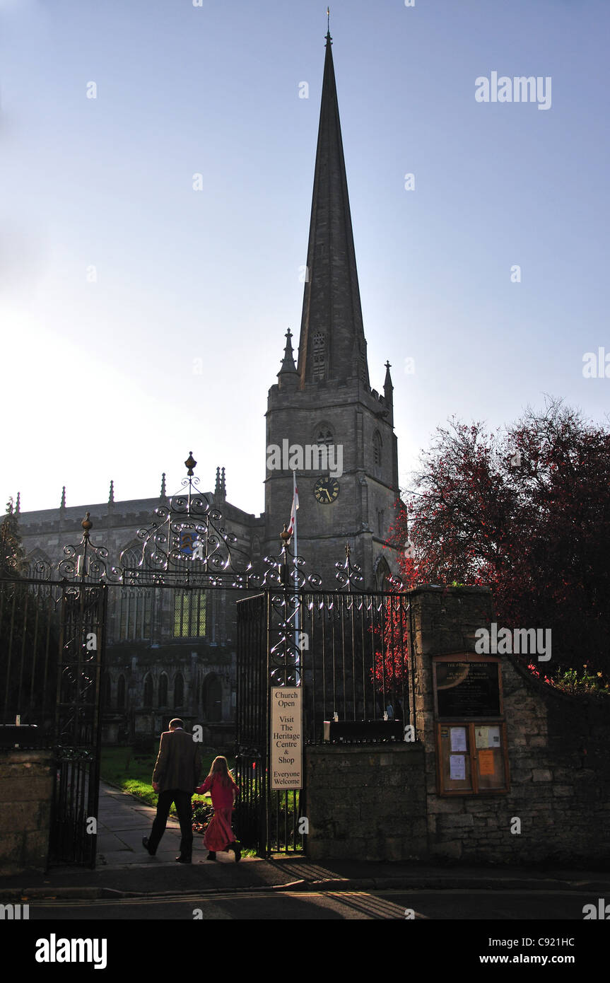 L'église paroissiale de St Mary the Virgin, Tetbury, District de Cotswold, Gloucestershire, Angleterre, Royaume-Uni Banque D'Images