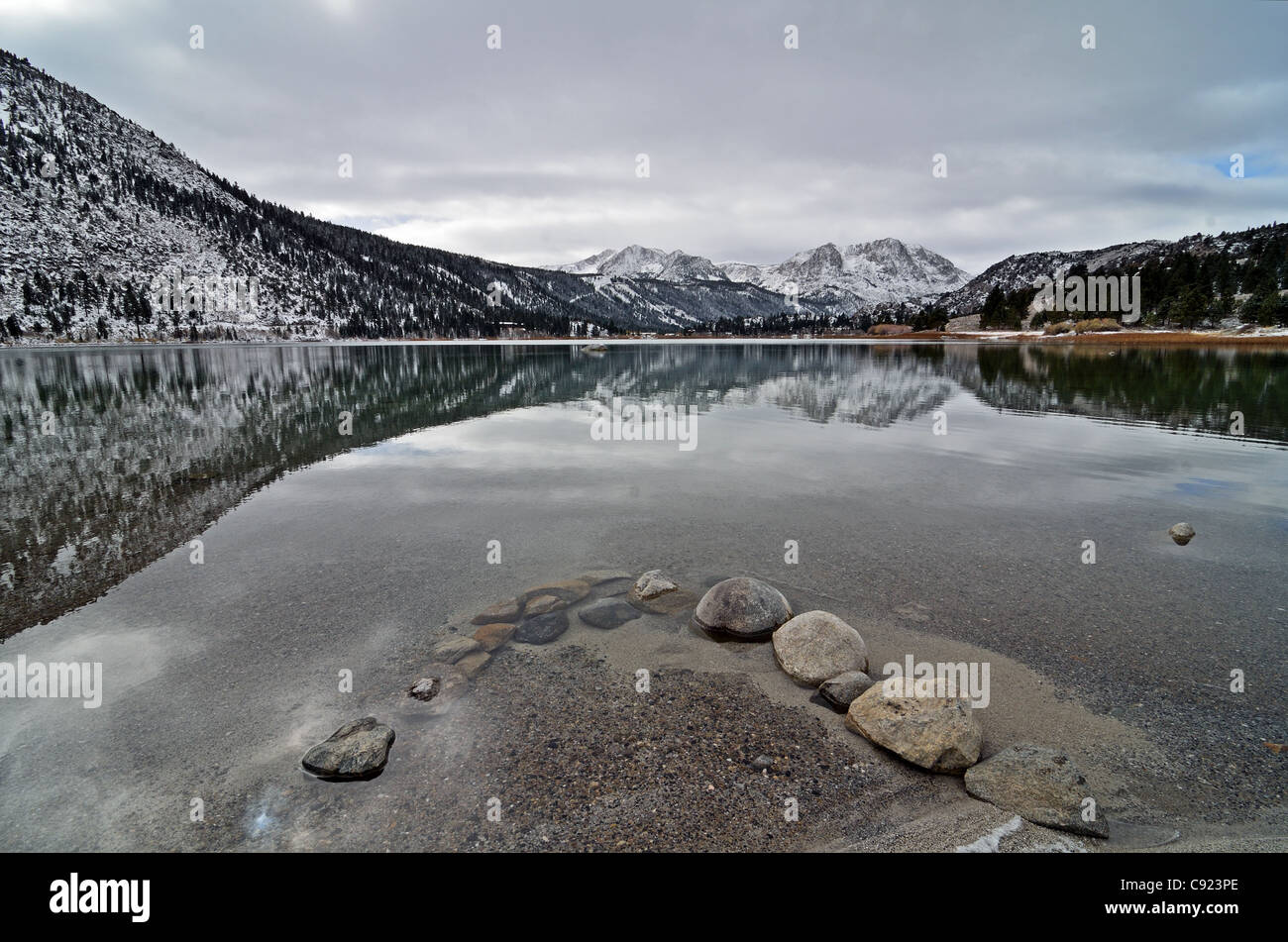 Lac de juin juin Lake Beach Campground Banque D'Images